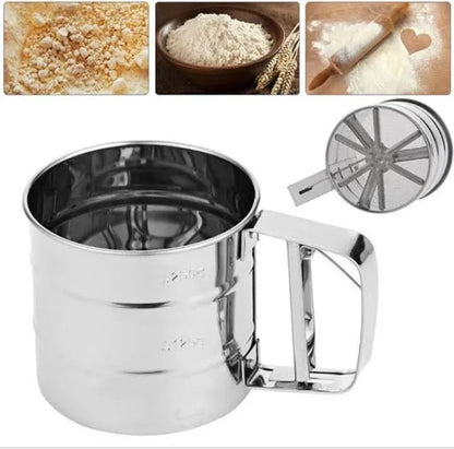 Flour Sifter Stainless Steel – Double Layer
