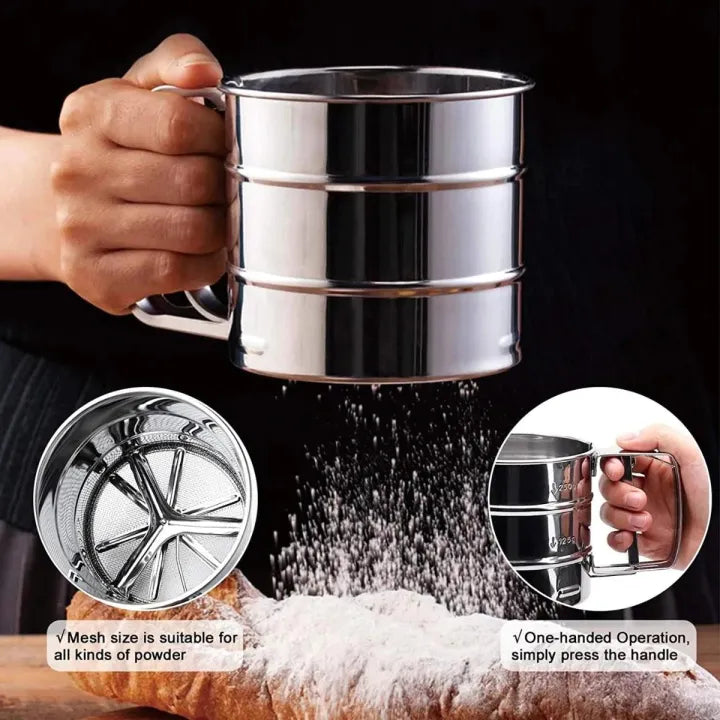 Stainless Steel Flour Sifter For Baking