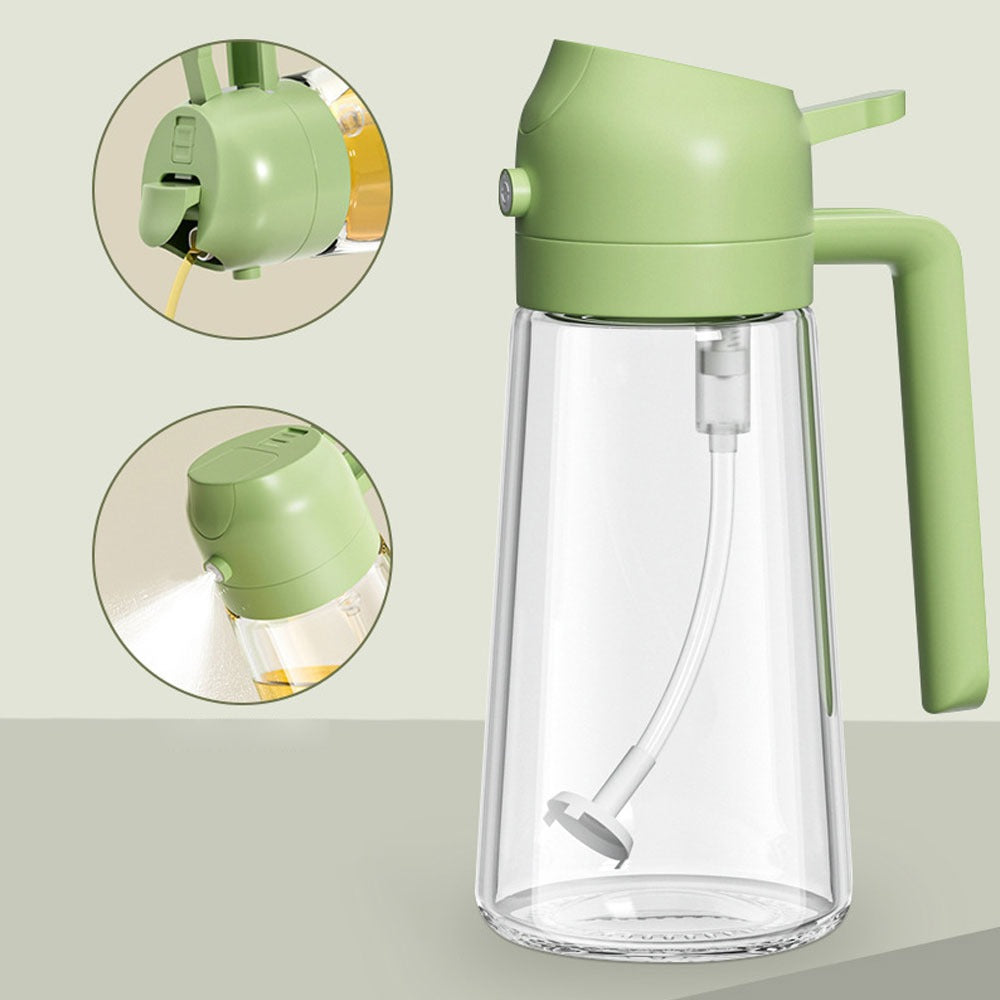 2 In 1 Oil Sprayer Bottle Kitchen