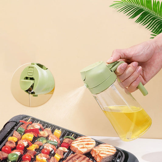 2 In 1 Oil Sprayer Bottle Kitchen