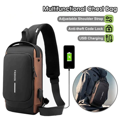 Anti-Theft Cross Body Bag With Password Lock