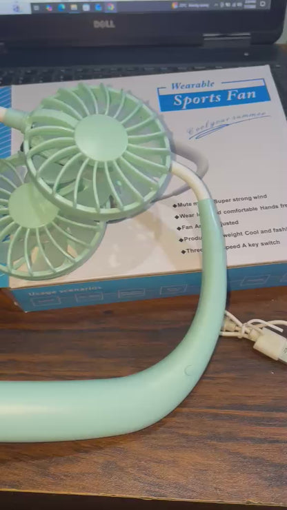 Rechargeable 3 Speed Neck Fan