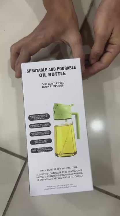 2 In 1 Oil Sprayer Bottle Kitchen
